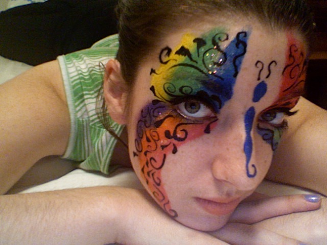 Swirly Butterfly Face Paint...