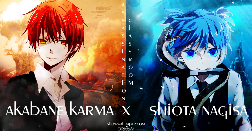 anime : Asn Cl : Akabane Karma x Shiota Nagisa by ORixxsM on DeviantArt anime : Asn Cl : Akabane Karma x Shiota Nagisa by ORixxsM on DeviantArt