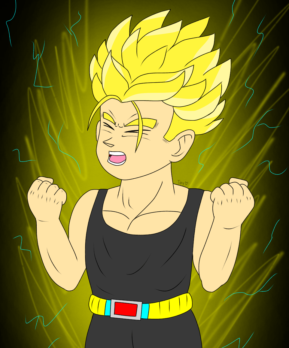 Trunks Going SSJ by TaylorxxWolfie on DeviantArt