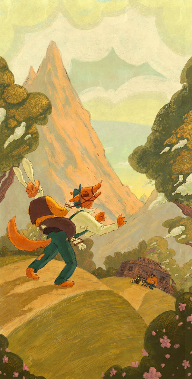Brer Rabbit and Brer Fox final by puppy-uwu-art on DeviantArt