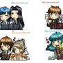 Trinity Blood,set of chibi.