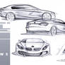 bmw 5 early sketches