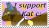 I support Kat stamp