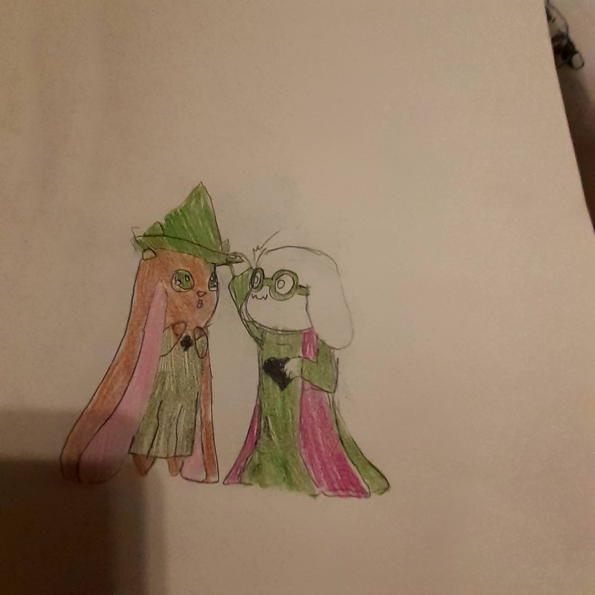 Baby Rosemary and baby Ralsei by DeepWebChick on DeviantArt