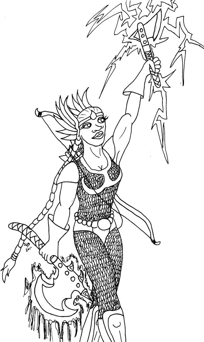 Female Dwarf Ranger by rivin-drivix on DeviantArt