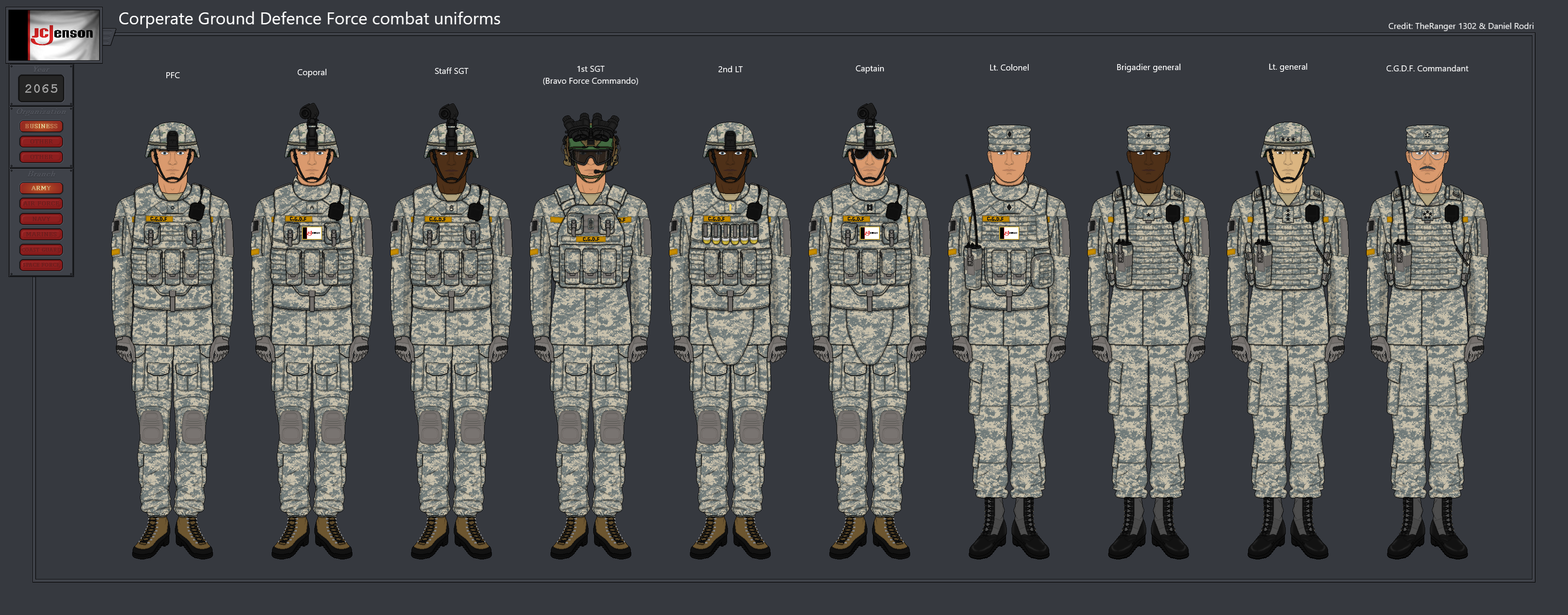 Control Fdc Uniform C.G.D.F combat uniform by mrbarit on DeviantArt