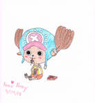 Chopper Eating Pocky by HimeRoseChibiChan