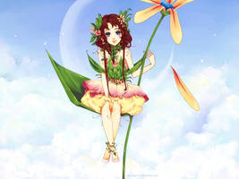 Flower Fairy -Wallpaper-