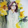 Michael Jackson Brightness in the sunflowers field