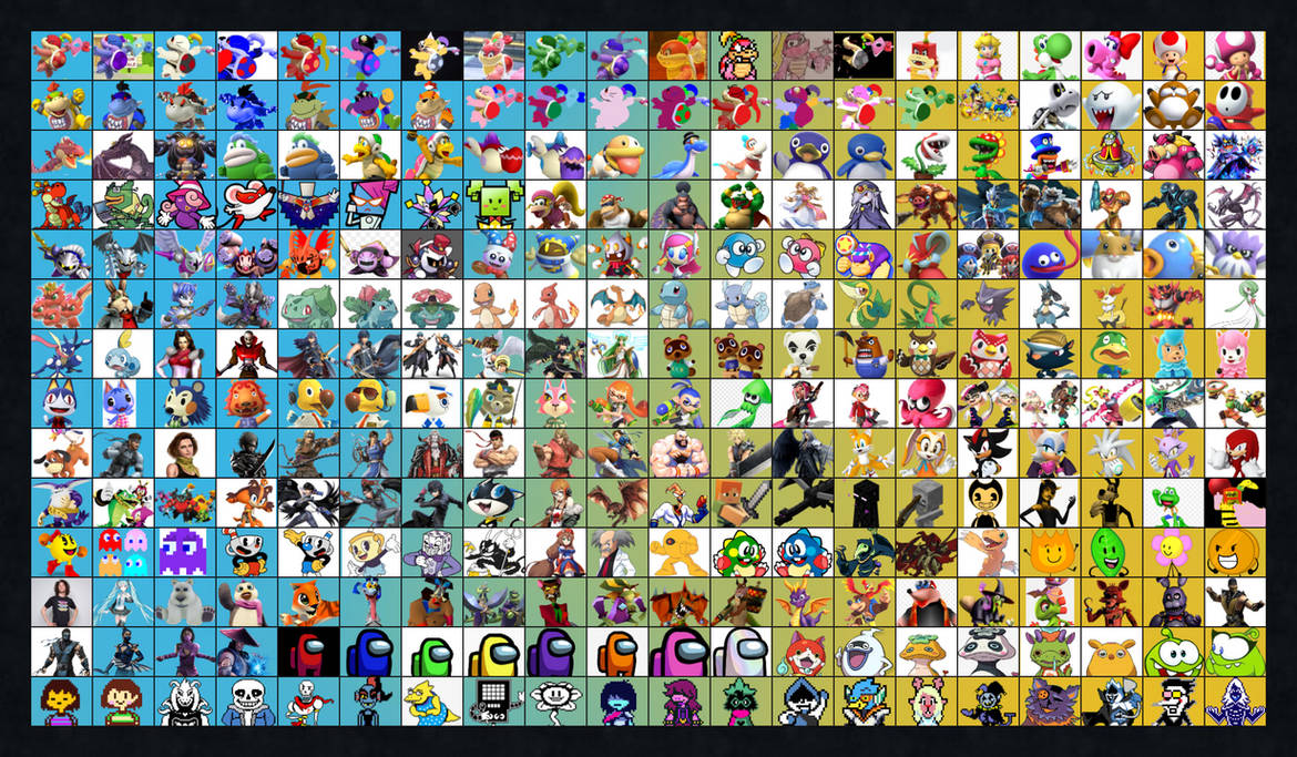 Smash Roster Large My New and Updated Smash Bros Roster by PomPomIsCutie10 on DeviantArt