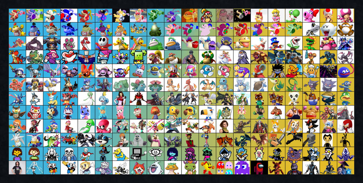 My Other Updated Smash Bros Roster by PomPomIsCutie10 on DeviantArt