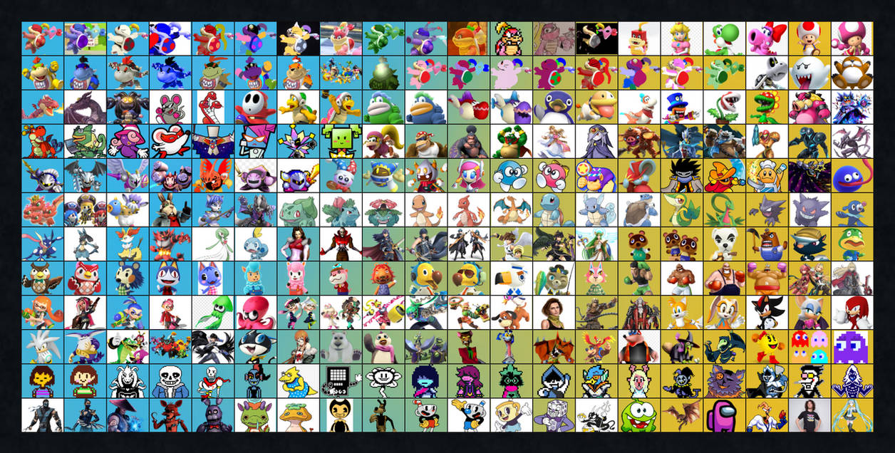 My Other New And Updated Smash Bros Roster by PomPomIsCutie10 on DeviantArt