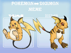 Pokemon digimon meme example