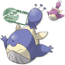 hot skitty and Wailord action