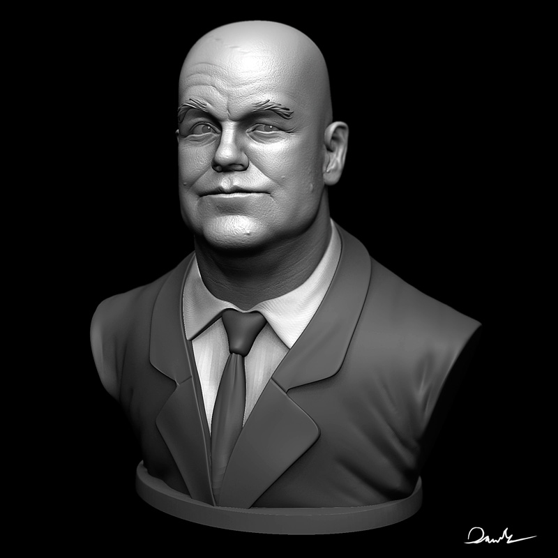 Philip Seymour Hoffman Digital 3d Sculpt.