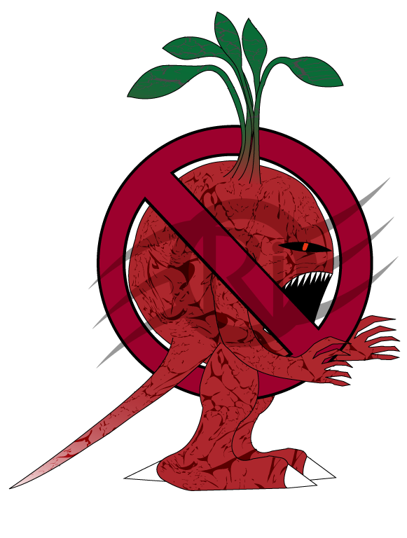 Evil Raddish Evil Radish by GeneralRoshambo on DeviantArt