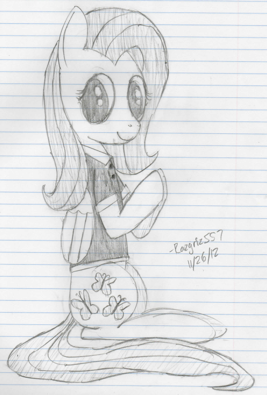 Fluttershy Wearing a Polo