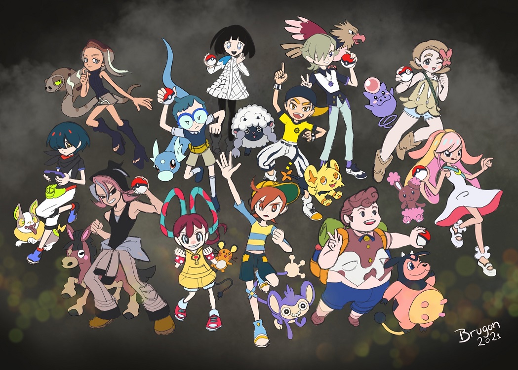 Go Getters Club and their pokemon by brunotsu on DeviantArt