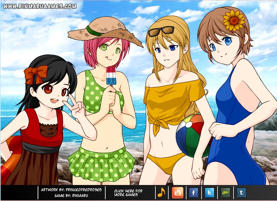 Summer!Mei(child),Tecna,Ami and Irma