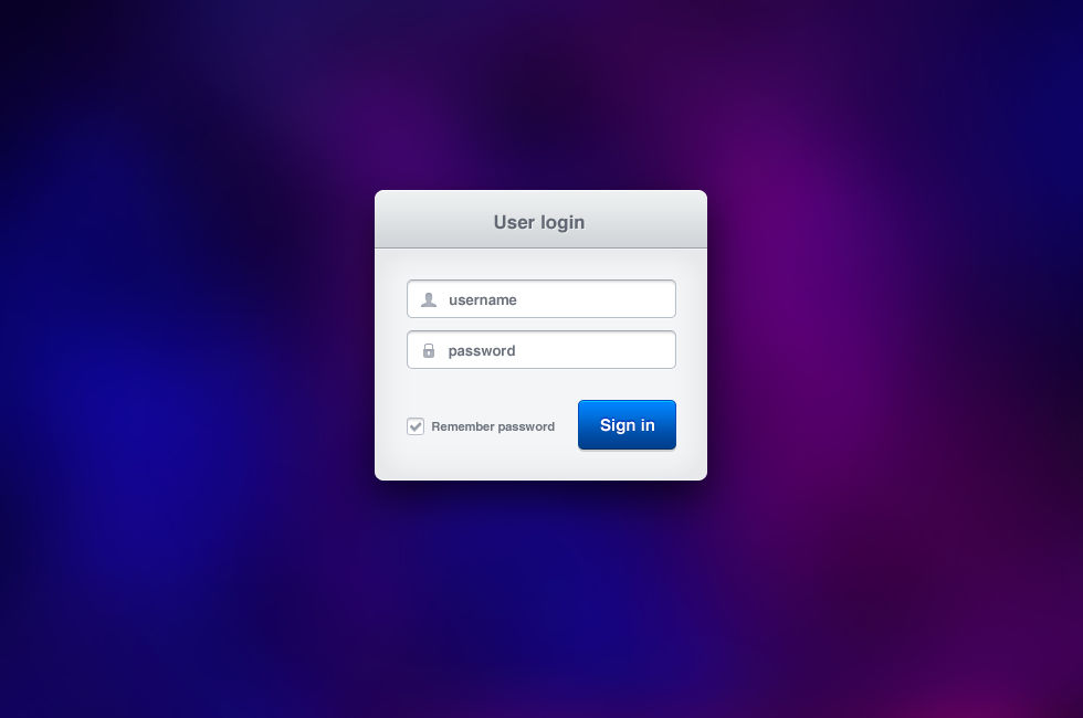 User login by NumarisLP on DeviantArt