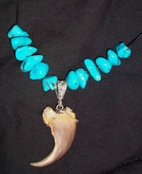 Bear Claw Turquoise Necklace