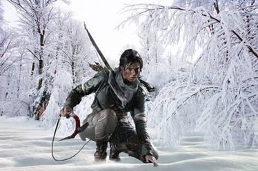 Rise of Lara Croft in the snow