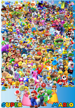 Super Mario Throughout the Years