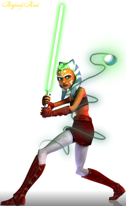 Ahsoka using magic