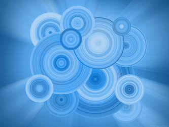 Blue Circles Wallpaper