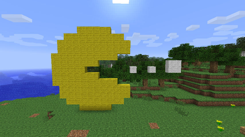 Pac-Man in Minecraft by joeblo13 on DeviantArt