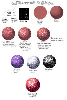 How to draw glitter