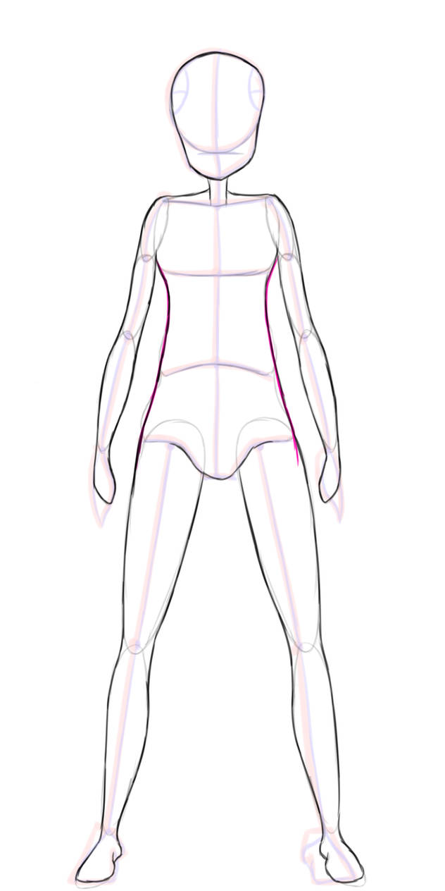 Anime Pose Front View Practice by Hyonaa on DeviantArt Anime Pose Front View Practice by Hyonaa on DeviantArt