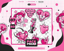 PACK PNG PINK STICKER