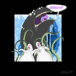 Mountains Of Madness 03 - Shoggoth and Penguins by iposterbot