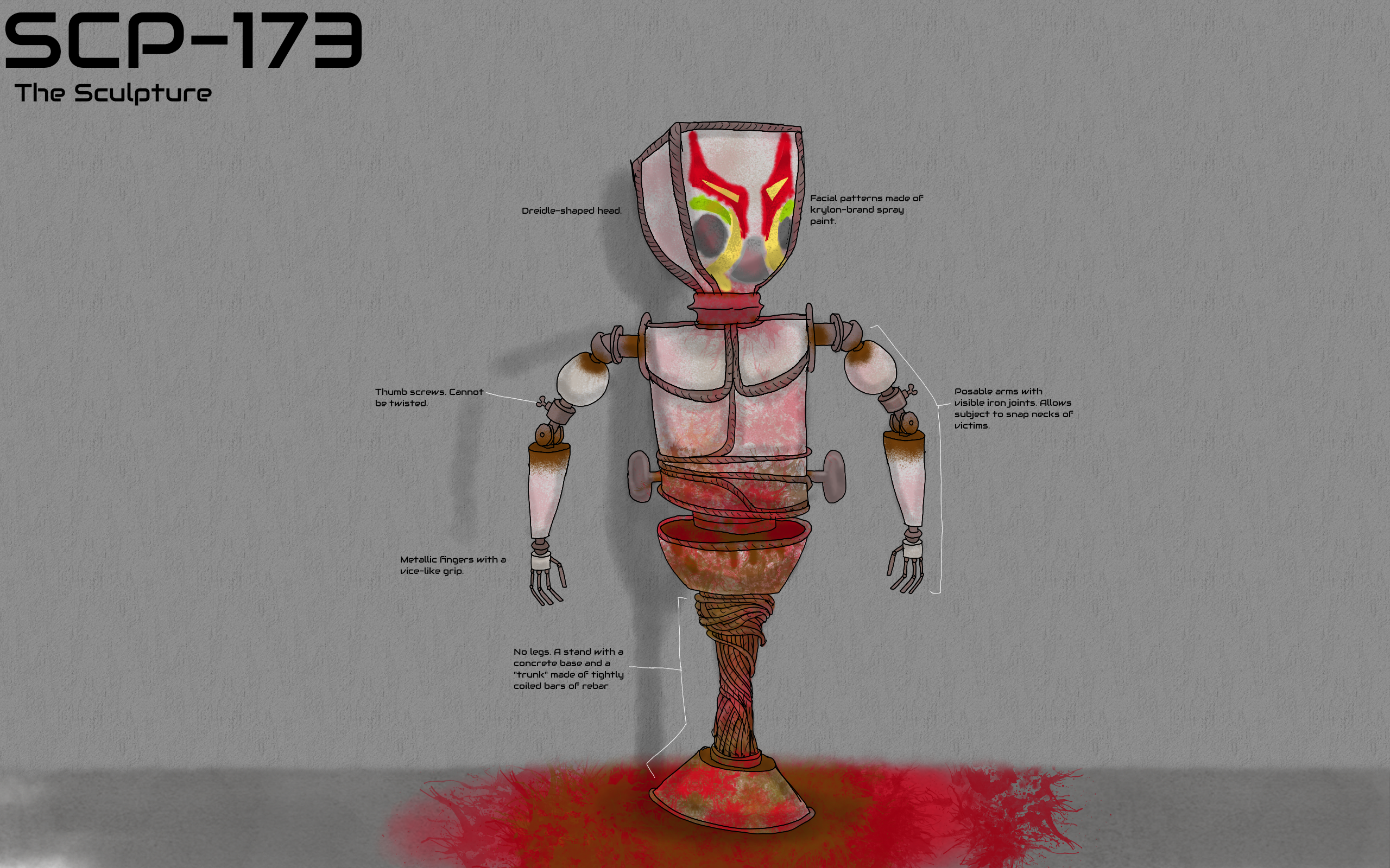 SCP-173 Origin:. by Niba01 on DeviantArt