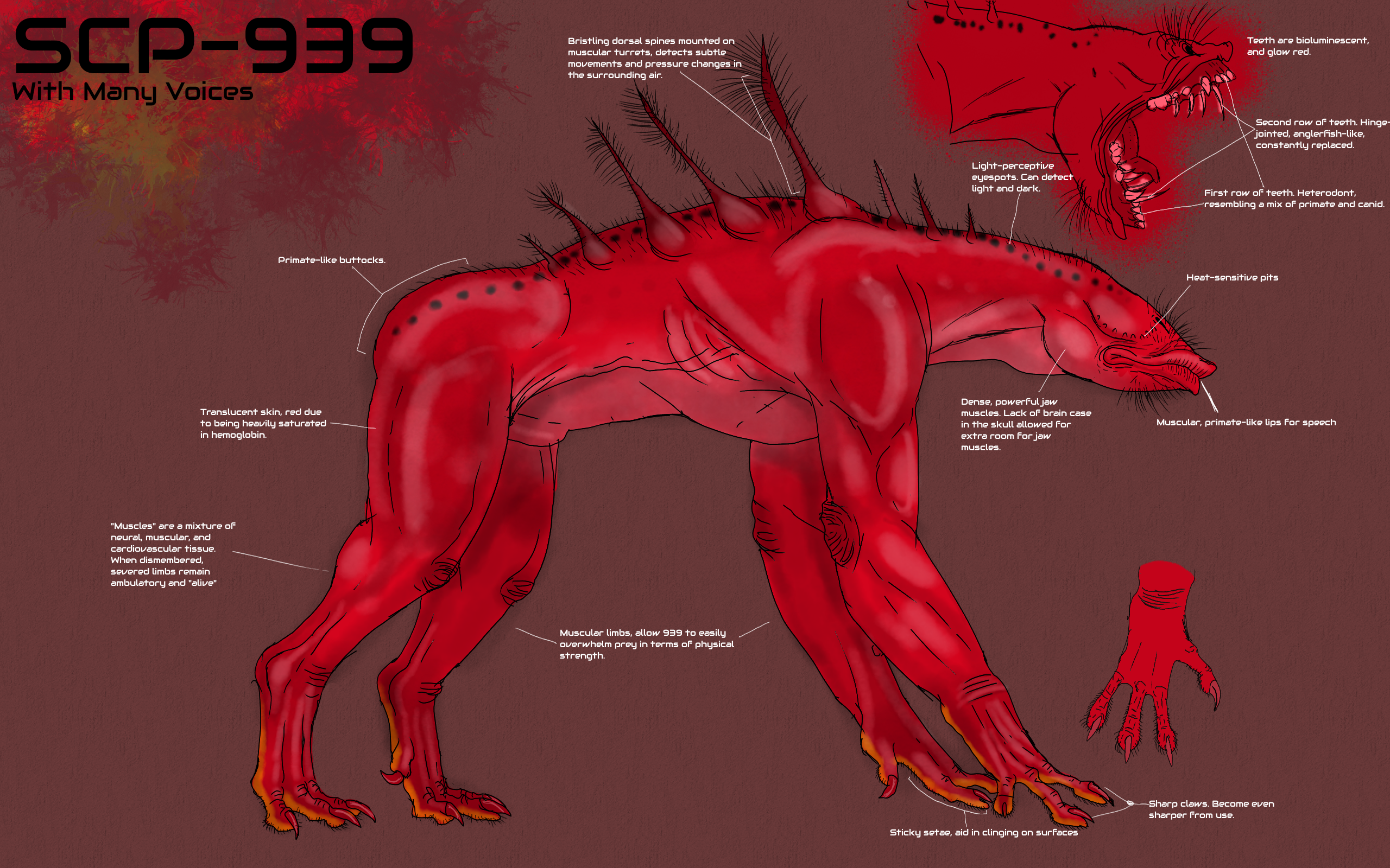 SCP-939 (Canon, Composite)/Gewsbumpz dude, Character Stats and Profiles  Wiki