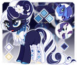 Princess Luna + Rarity Fusion Pony Adopt | CLOSED by iamriyaa