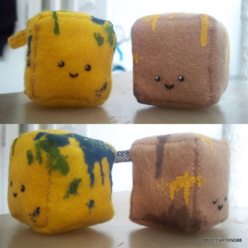 Artblock plush keychains