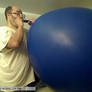inflating a five foot balloon
