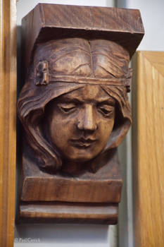 carving practice- art nouveau head