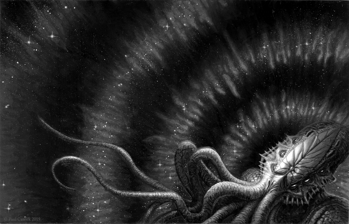 Los Mitos de Cthulhu (cover illustration) by nightserpent on DeviantArt