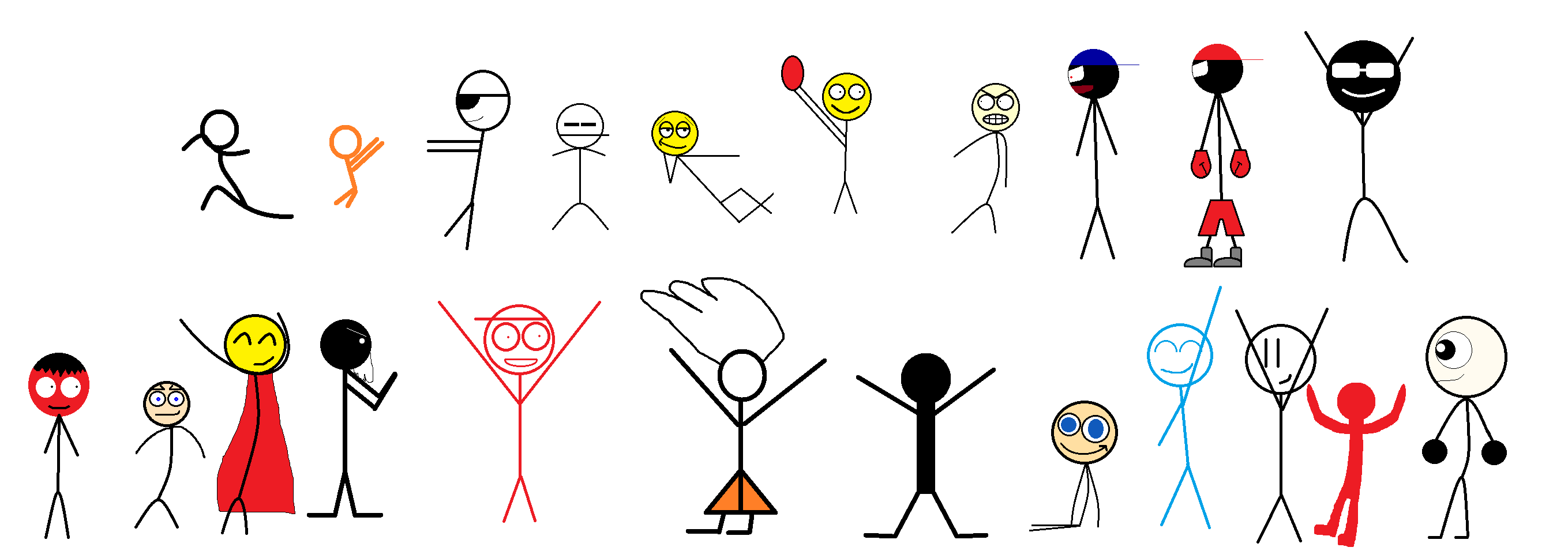 Guitar heroes Stickman Party by Beogi on DeviantArt