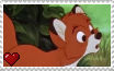 The Fox and the Hound - Tod Stamp