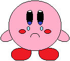 Sad Kirby with tears