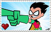 Teen Titans Go! vs. Teen Titans - Robin Stamp