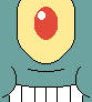 SpongeBob SquarePants - Plankton's face close-up