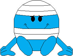 Mr. Men - Mr. Bump sitting by SuperMarioFan65 on DeviantArt