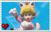 Mario Kart 8 - Cat Peach Stamp by SuperMarioFan65