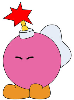 Paper Mario - Bombette about to bomb