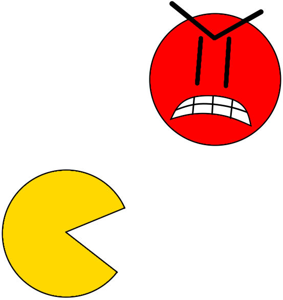 Pac Man Rage Deviantart Pac-Man with a angry face by SuperMarioFan65 on DeviantArt